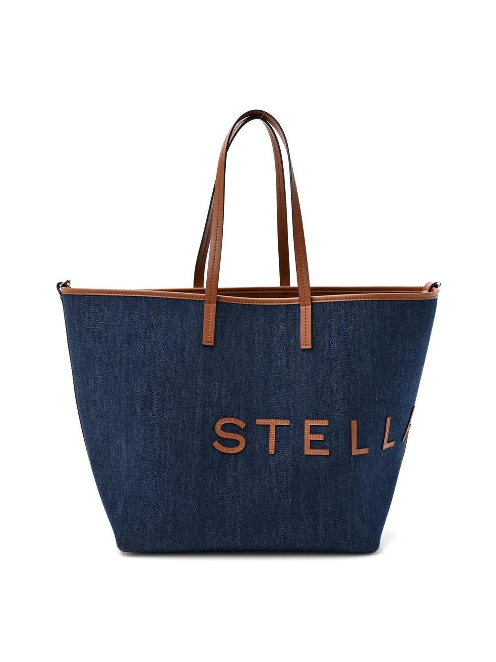 Stella Mccartney Denim Logo Tote Blue #374041S59B